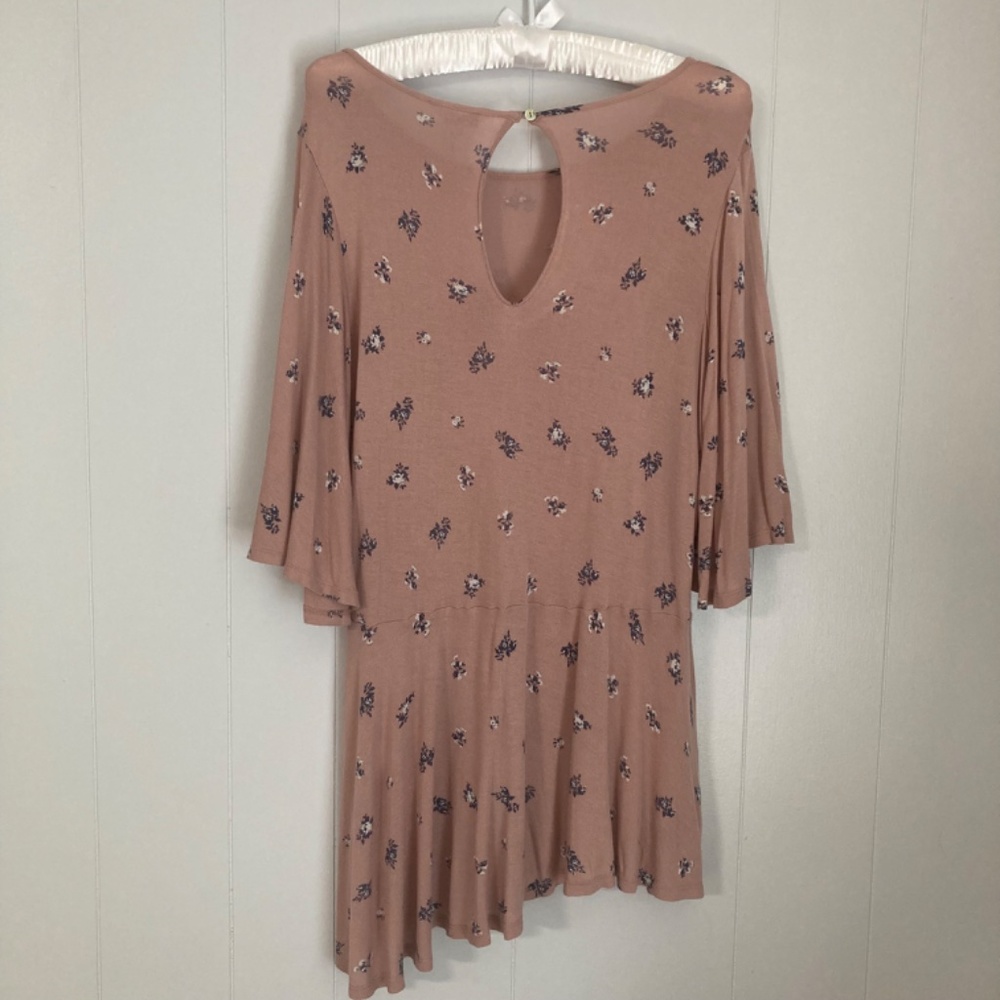 Lucky Brand Floral Smock Tunic Top size Medium - Picture 2 of 9